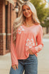 floral long sleeve t shirt