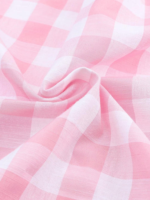 pink-mix-checked-patchwork-long-sleeve-shirt