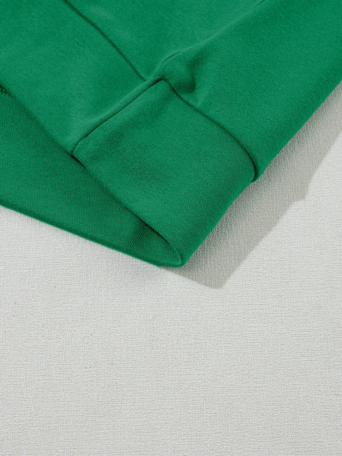 green-solid-round-neck-raglan-sleeve-sweatshirt