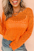 open crochet sweater
