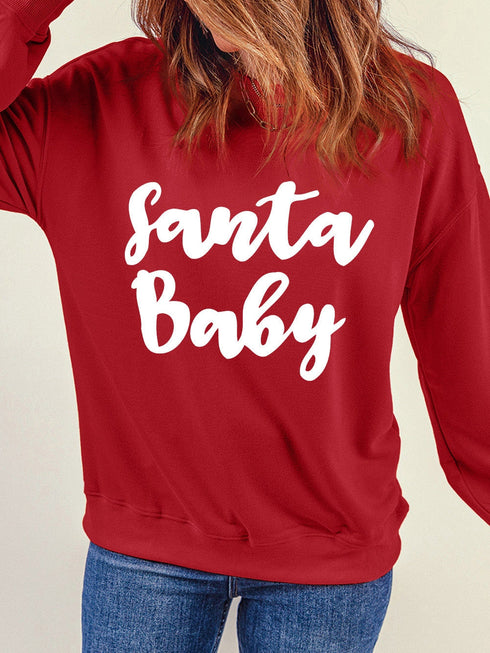 fiery-red-santa-baby-print-crew-neck-pullover-sweatshirt