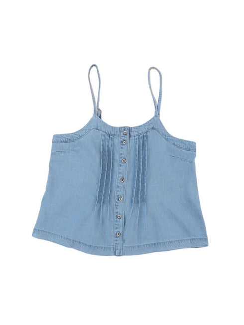 sky-blue-pleated-buttons-denim-tank-top