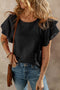 Ruffle Sleeve Blouse