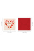 Fiery Red Love You Valentines Day Pop Card