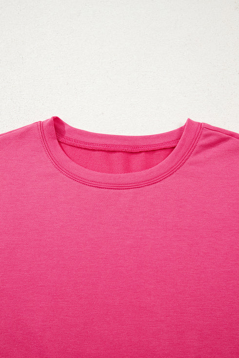 floral hem long sleeve top