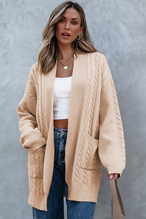 oversized chunky knit cardigan