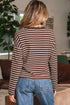 brown stripe t shirt