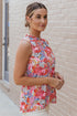 Multicolor Floral Print Relaxed Tank Top