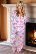 bow print pajama set