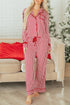 striped pajama set