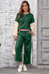 color block pant set