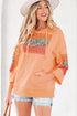 hooded long sleeve top