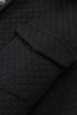 Black Retro Quilted Flap Pocket Button Shacket
