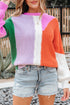 color block sweater