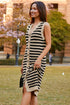 striped sweater dress