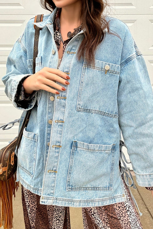 blue denim jacket