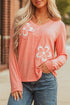 floral long sleeve t shirt