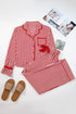 striped pajama set