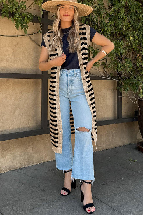 striped sweater dress