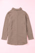 khaki-oversize-textured-knit-button-front-shacket