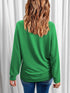 green-solid-round-neck-raglan-sleeve-sweatshirt