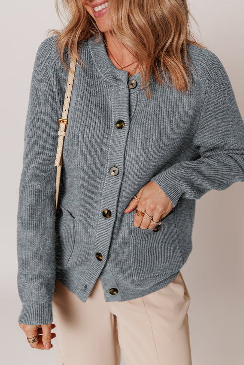 grey chunky cardigan