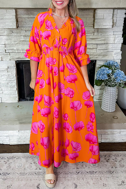 floral long dress
