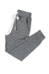 Gray Drawstring Elastic Waistband Pocketed Joggers