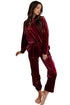 fiery-red-solid-velvet-two-piece-lounge-set