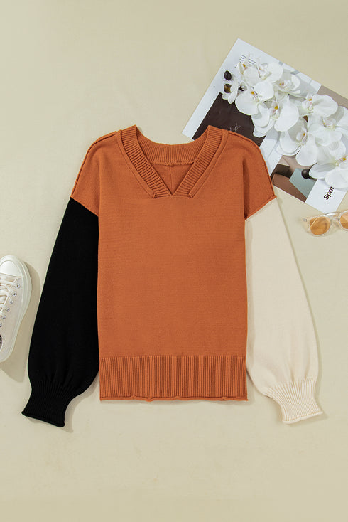 bubble sleeve sweater