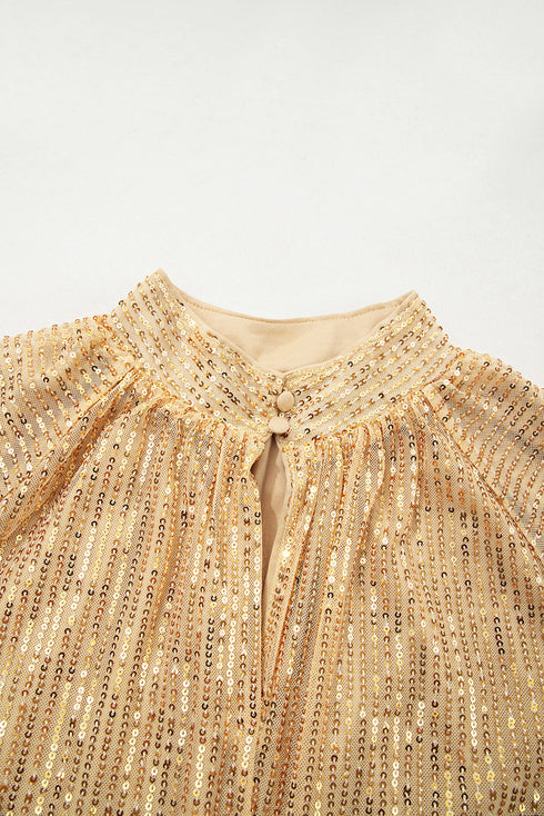gold metallic blouse
