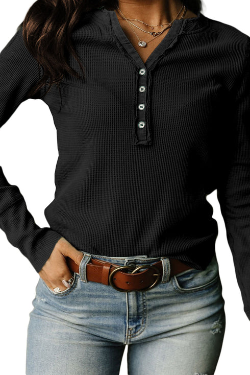 womens-t-shirts-fashion-v-neck-button-long-sleeve-t-shirt