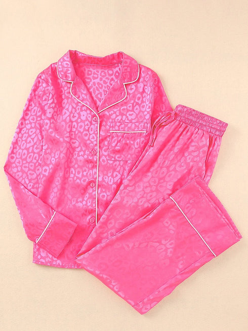 rose-2pcs-leopard-satin-long-sleeve-pajamas-set
