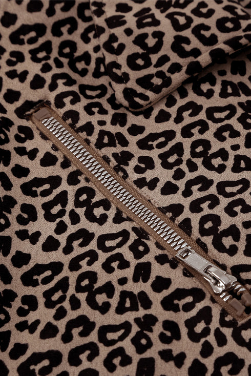 leopard-zipped-notch-collar-short-jacket