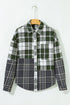 plaid print shacket