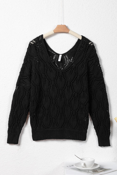 hollow out sweater
