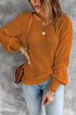 Orange Drop Shoulder Back Cut-out Sweater with Tie