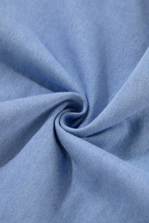 womens-dresses-loose-solid-color-v-neck-button-mini-dress