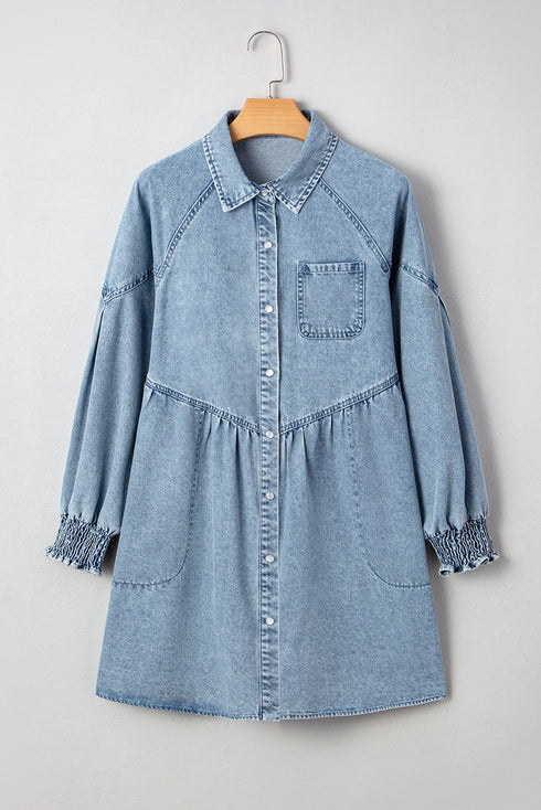 denim shirt mini dress
