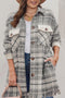 plus size button down coat