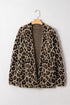 brown leopard cardigan