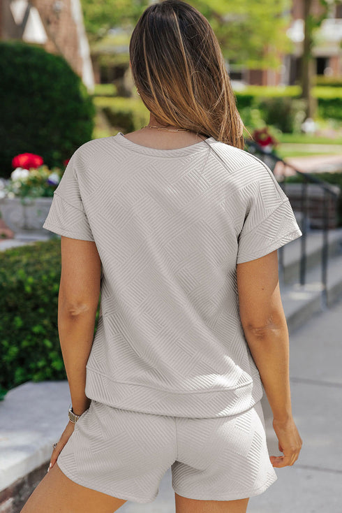 gray-sequin-rugby-textured-t-shirt-shorts-set