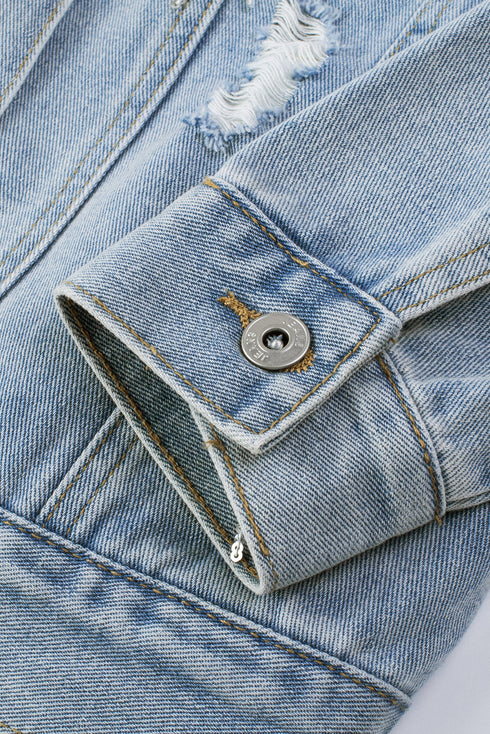 sky-blue-sequin-embellished-fringe-distressed-denim-jacket