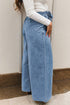 blue wide leg jeans