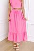 two piece maxi skirt set