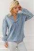 womens-blouses-ruffled-lapel-single-breasted-blouses