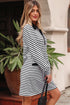 striped mini dress