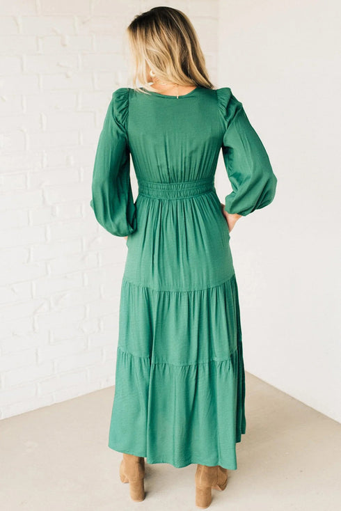 long sleeve maxi dress