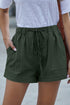 Green Strive Pocketed Tencel Shorts