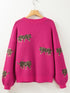 rose-red-fierce-animal-pattern-casual-knitted-sweater